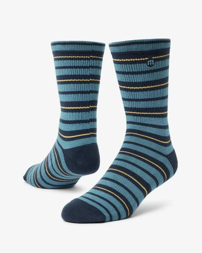 Accessories WANDER WHEREVER CREW SOCK Mood Indigo TravisMathew Socks
