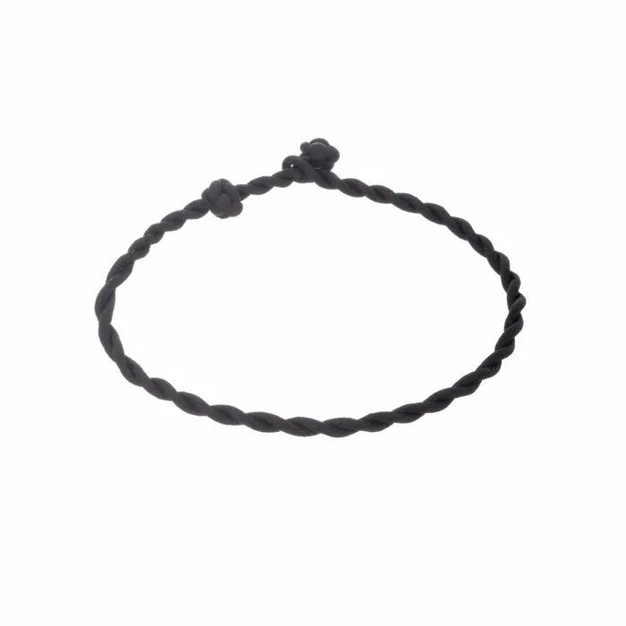 Adina Reyter Anklets Twisted Braid Black Satin Cord Anklet 8211 Bracelets and Anklets Adina Reyter Anklets Twisted Braid Black Satin Cord Anklet 8211 Bracelets and Anklets