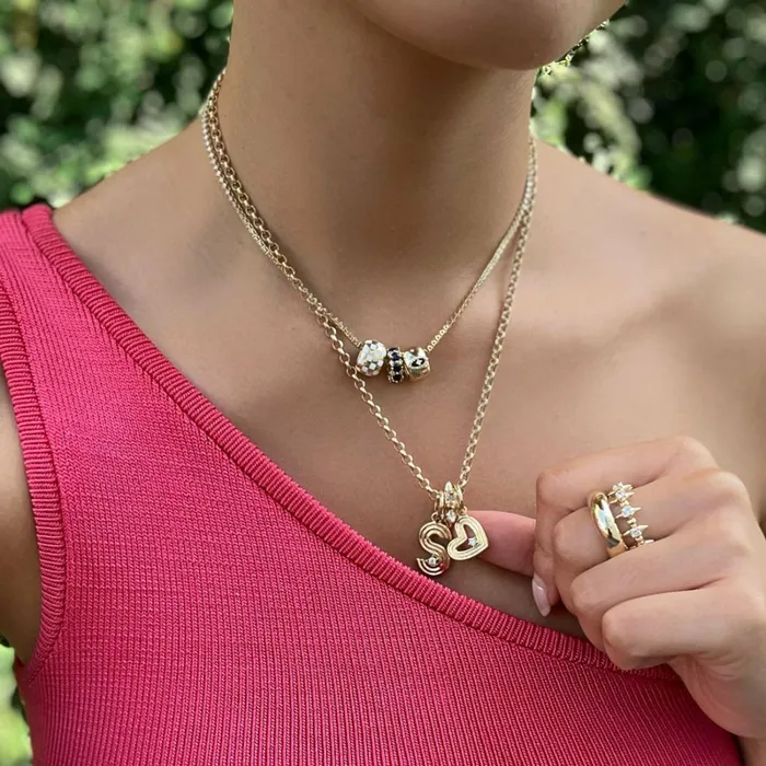 Adina Reyter Best Sellers White Ceramic Checkerboard Big Bead White Gold 8211 FEATURED Adina Reyter Best Sellers White Ceramic Checkerboard Big Bead White Gold 8211 FEATURED