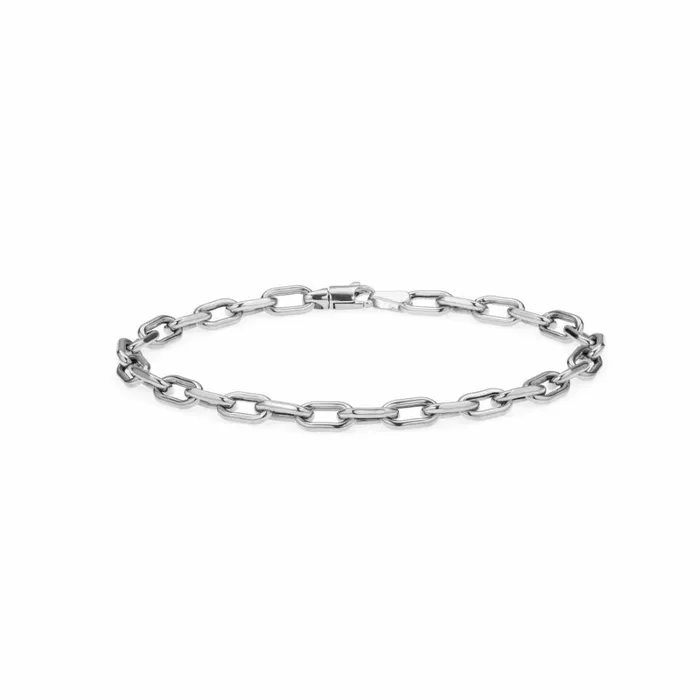 Adina Reyter Heavy Chains 4mm Italian Chain Link Bracelet In Sterling Silver Sterling Silver 8211 Bracelets and Anklets Adina Reyter Heavy Chains 4mm Italian Chain Link Bracelet In Sterling Silver Sterling Silver 8211 Bracelets and Anklets