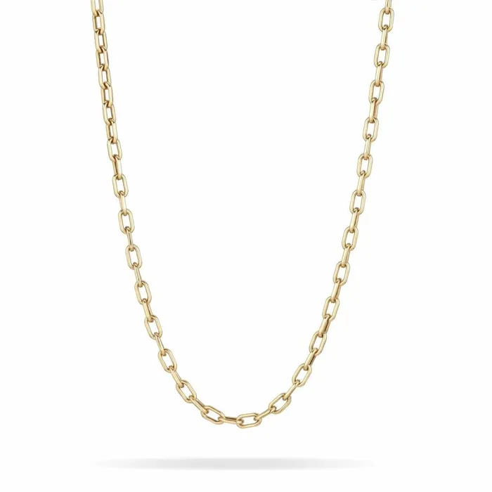Adina Reyter Italian Chains and Sets 4mm Italian Chain Link Necklace 14k Yellow Gold 8211 Necklaces Adina Reyter Italian Chains and Sets 4mm Italian Chain Link Necklace 14k Yellow Gold 8211 Necklaces