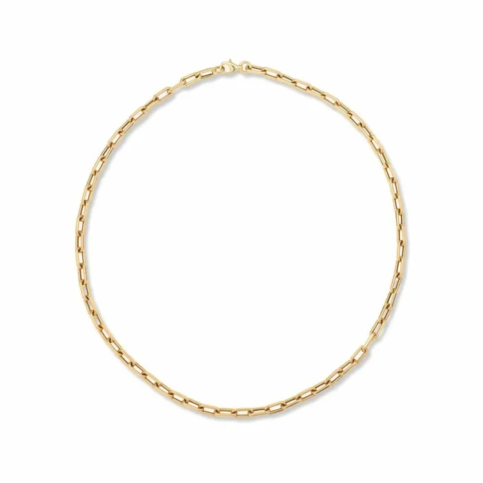 Adina Reyter Italian Chains and Sets 4mm Italian Chain Link Necklace 14k Yellow Gold 8211 Necklaces Adina Reyter Italian Chains and Sets 4mm Italian Chain Link Necklace 14k Yellow Gold 8211 Necklaces