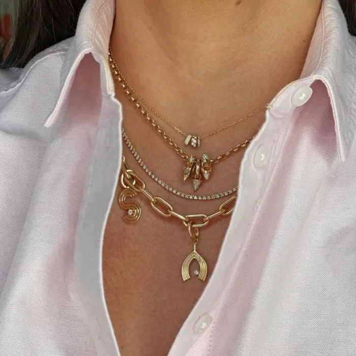 Adina Reyter Italian Chains and Sets Rolo Chain Necklace 8211 Necklaces