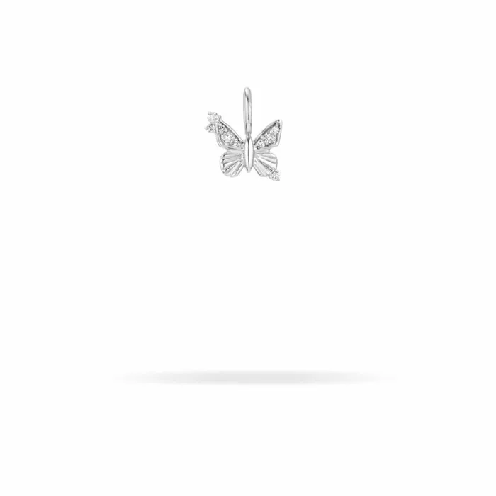 Adina Reyter New Arrivals Diamond Butterfly Mini Bead Charm In Sterling Silver Sterling Silver 8211 FEATURED Adina Reyter New Arrivals Diamond Butterfly Mini Bead Charm In Sterling Silver Sterling Silver 8211 FEATURED