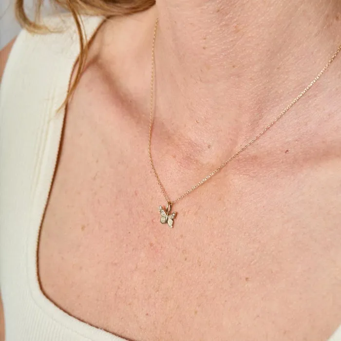 Adina Reyter New Arrivals Diamond Butterfly Mini Bead Charm In Sterling Silver Sterling Silver 8211 FEATURED Adina Reyter New Arrivals Diamond Butterfly Mini Bead Charm In Sterling Silver Sterling Silver 8211 FEATURED
