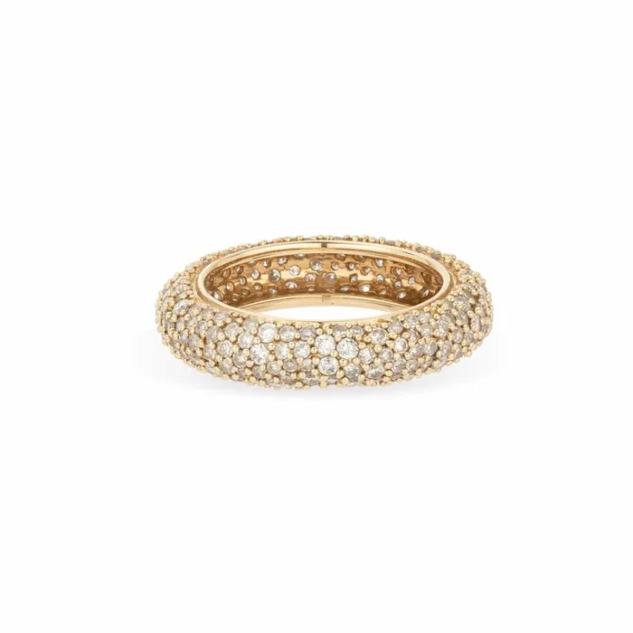 Adina Reyter Statement Pav Diamond Eternity Tube Ring 8211 Rings