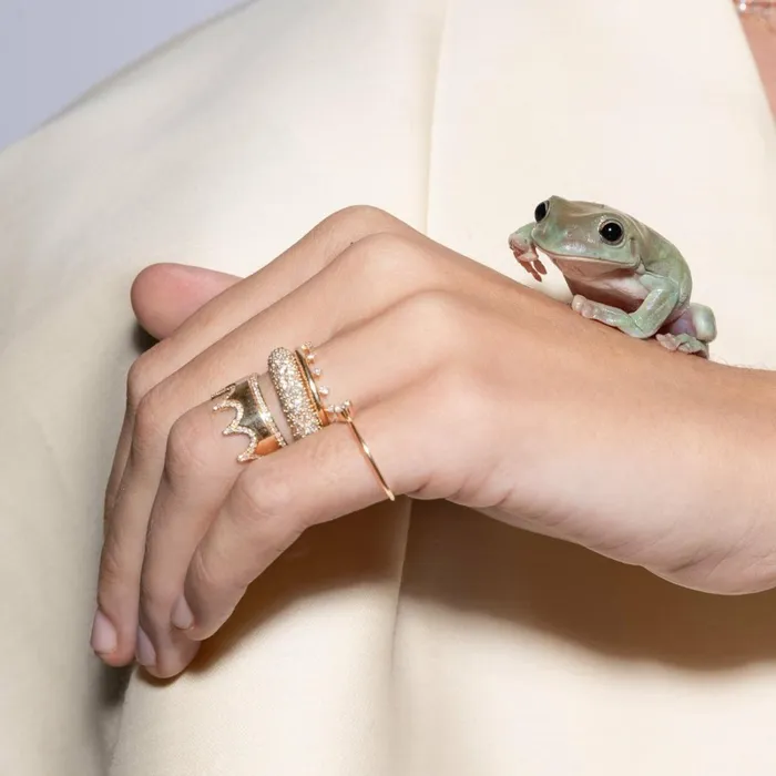 Adina Reyter Statement Pav Diamond Eternity Tube Ring 8211 Rings