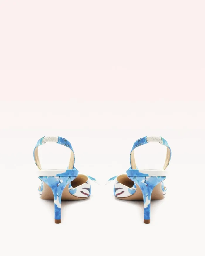 Alexandre Birman Clarita Slingback 60 Blue Floral Pumps Blue Women Alexandre Birman Pumps