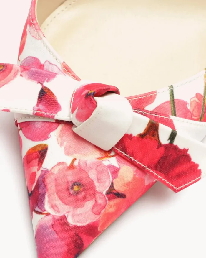 Alexandre Birman Clarita Slingback 85 Floral Pink 8211 Floral Heels Pink Women Alexandre Birman Pumps
