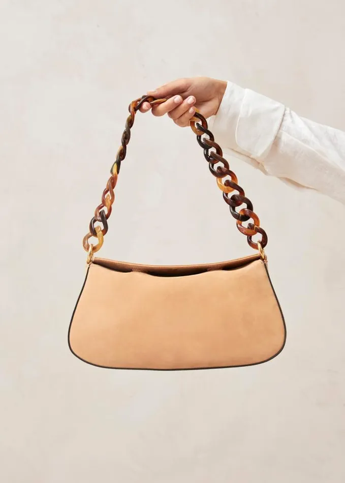 ALOHAS Bags Women The Curl 8211 Brown Nubuck Shoulder Bag