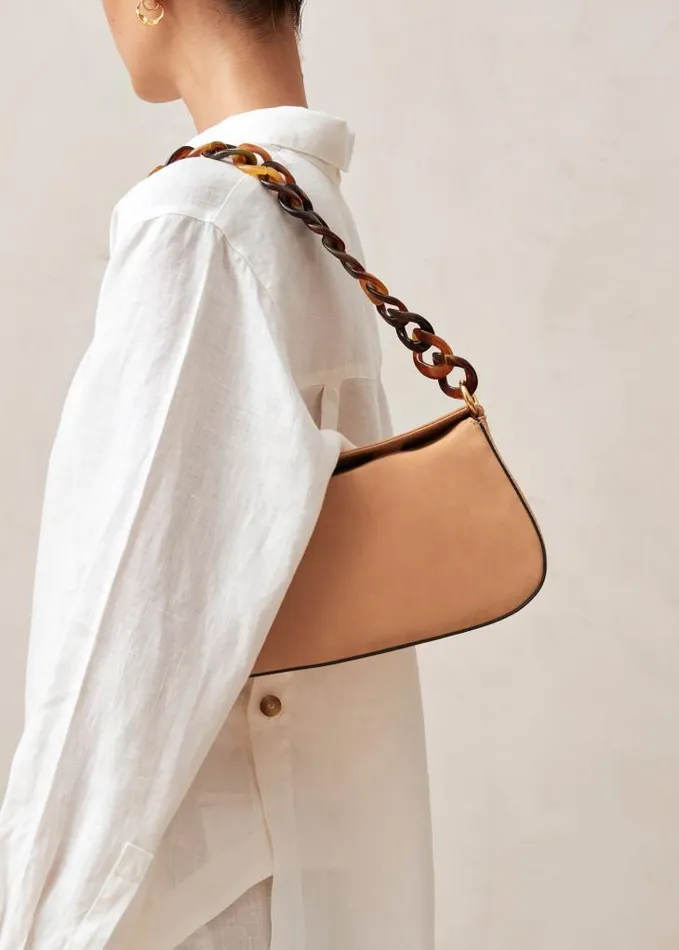 ALOHAS Bags Women The Curl 8211 Brown Nubuck Shoulder Bag