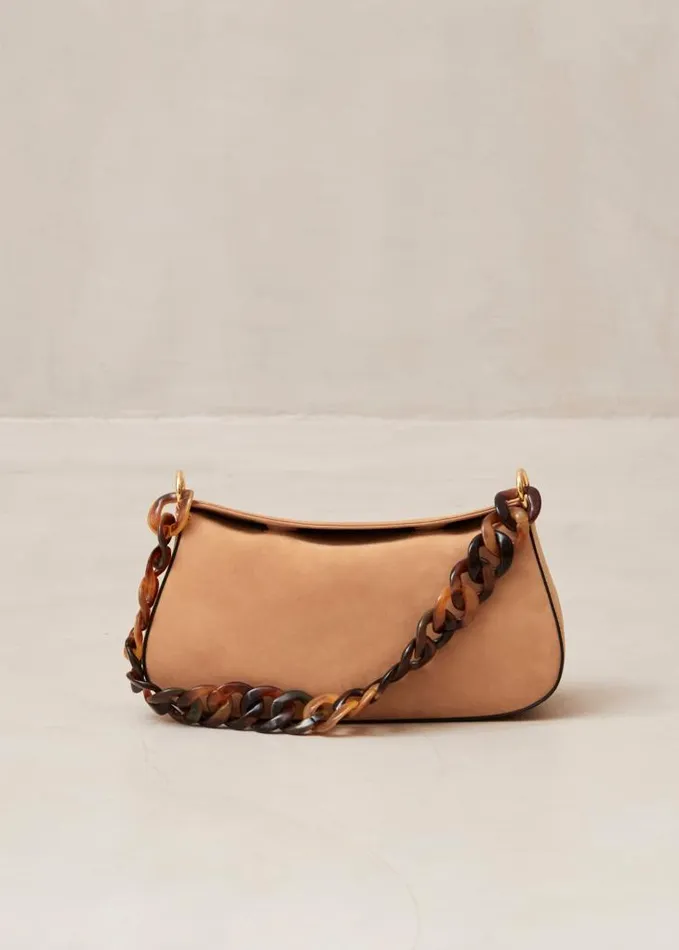 ALOHAS Bags Women The Curl 8211 Brown Nubuck Shoulder Bag