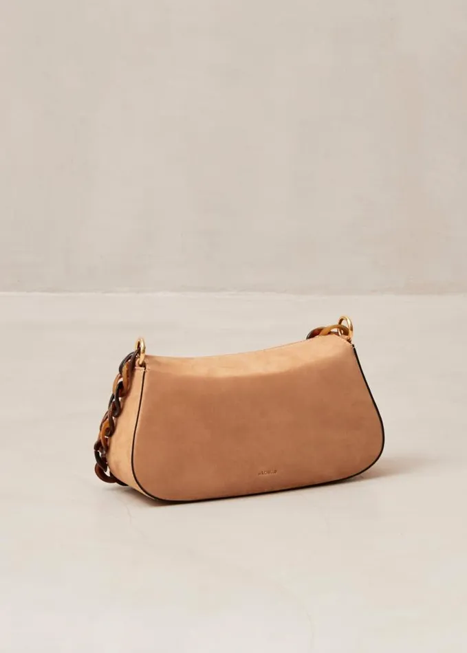 ALOHAS Bags Women The Curl 8211 Brown Nubuck Shoulder Bag
