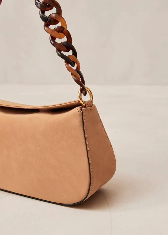 ALOHAS Bags Women The Curl 8211 Brown Nubuck Shoulder Bag