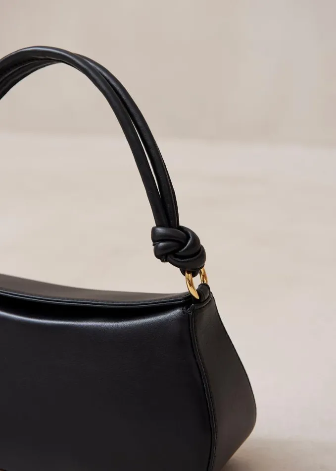 ALOHAS Bags Women The Curl Knot 8211 Black Leather Handbag