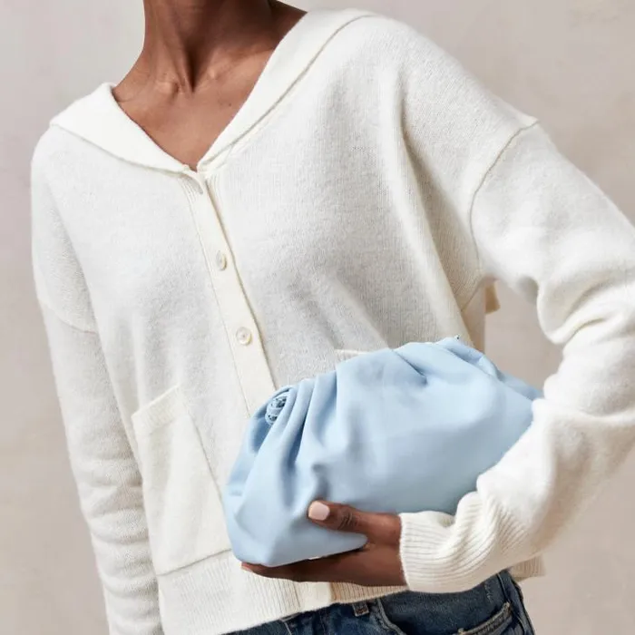 ALOHAS Bags Women The D 8211 Baby Blue Leather Handbag