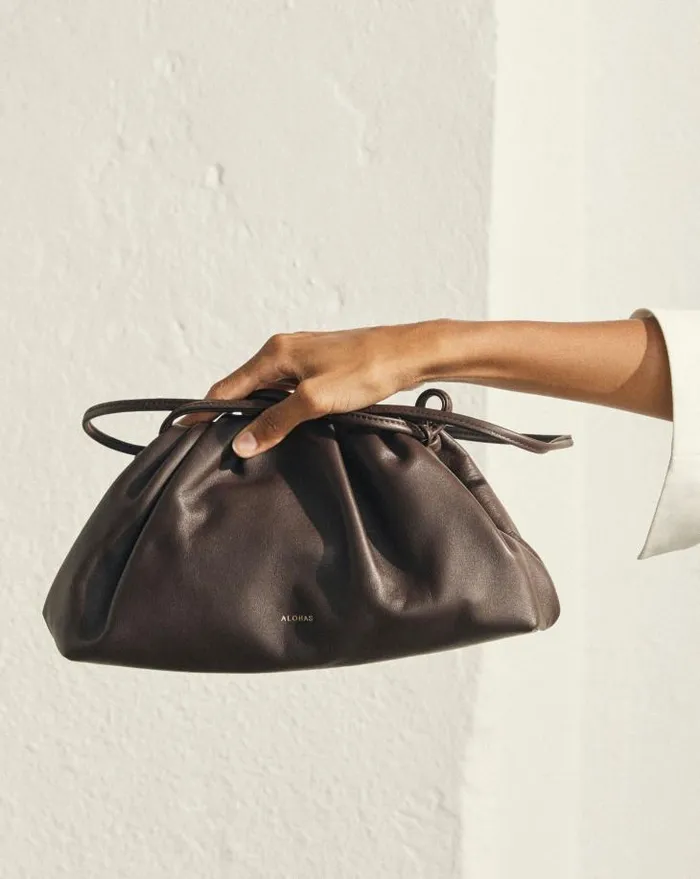 ALOHAS Bags Women The D 8211 Brown Leather Handbag