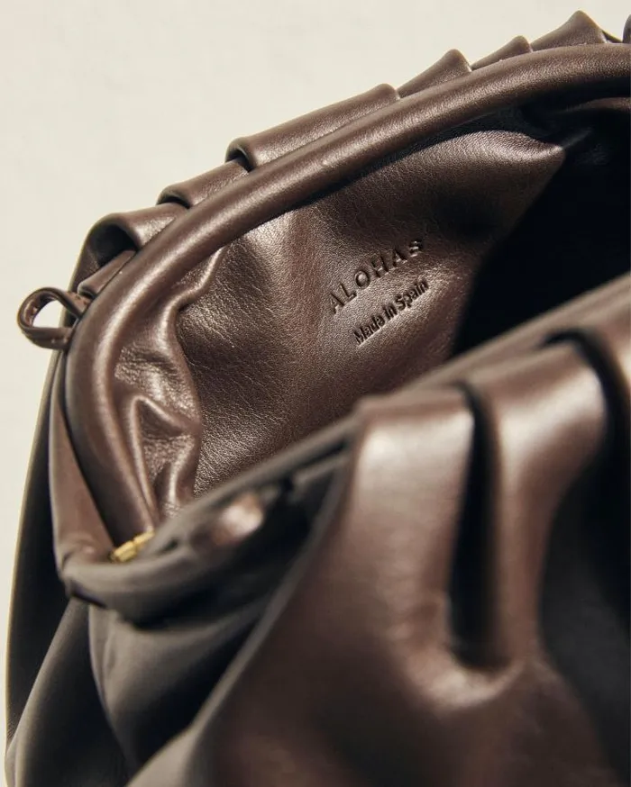 ALOHAS Bags Women The D 8211 Brown Leather Handbag