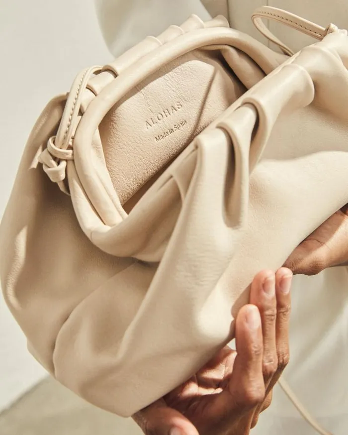 ALOHAS Bags Women The D 8211 White Leather Handbag