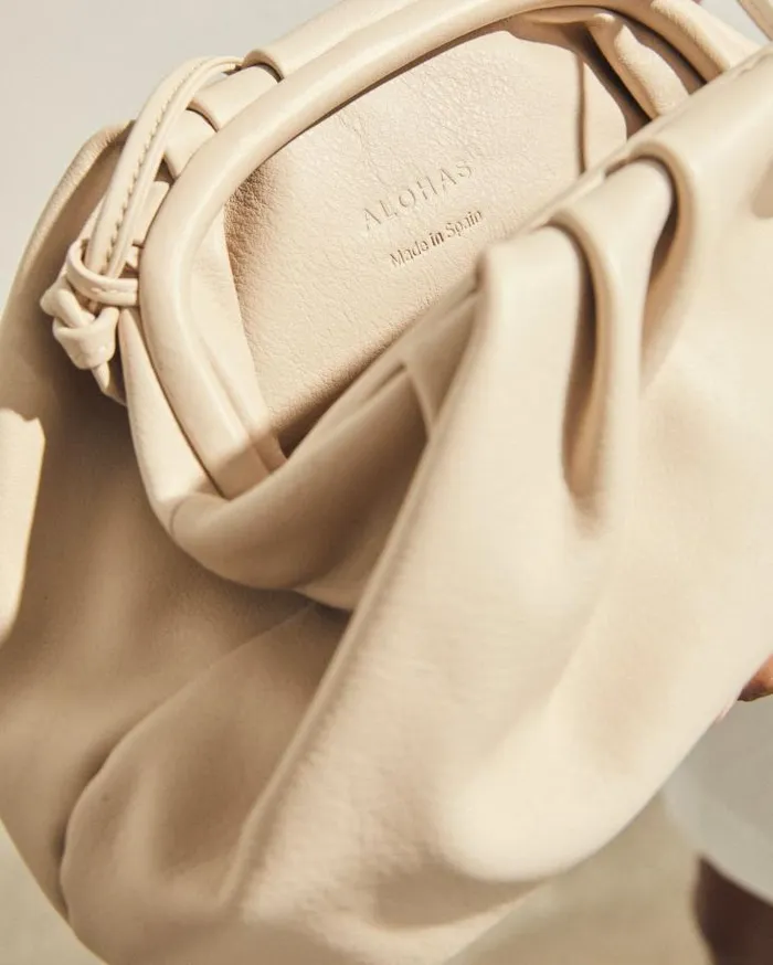 ALOHAS Bags Women The D 8211 White Leather Handbag