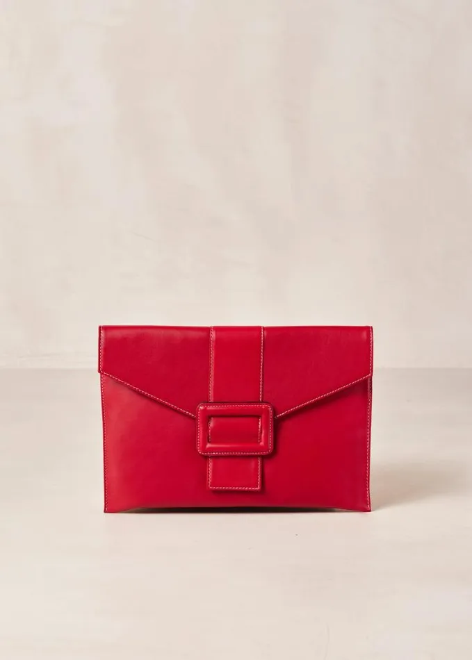 ALOHAS Bags Women The E 8211 Red Leather Handbag