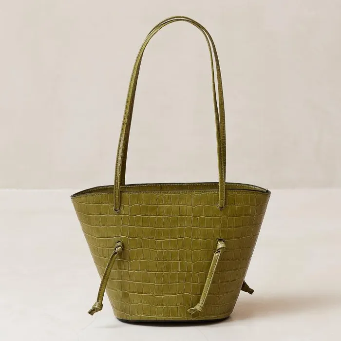 ALOHAS Bags Women The Tangle 8211 Green Croc Leather Shoulder Bag