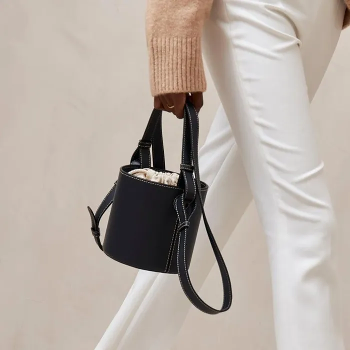 ALOHAS Bags Women The U 8211 Blue Leather Handbag