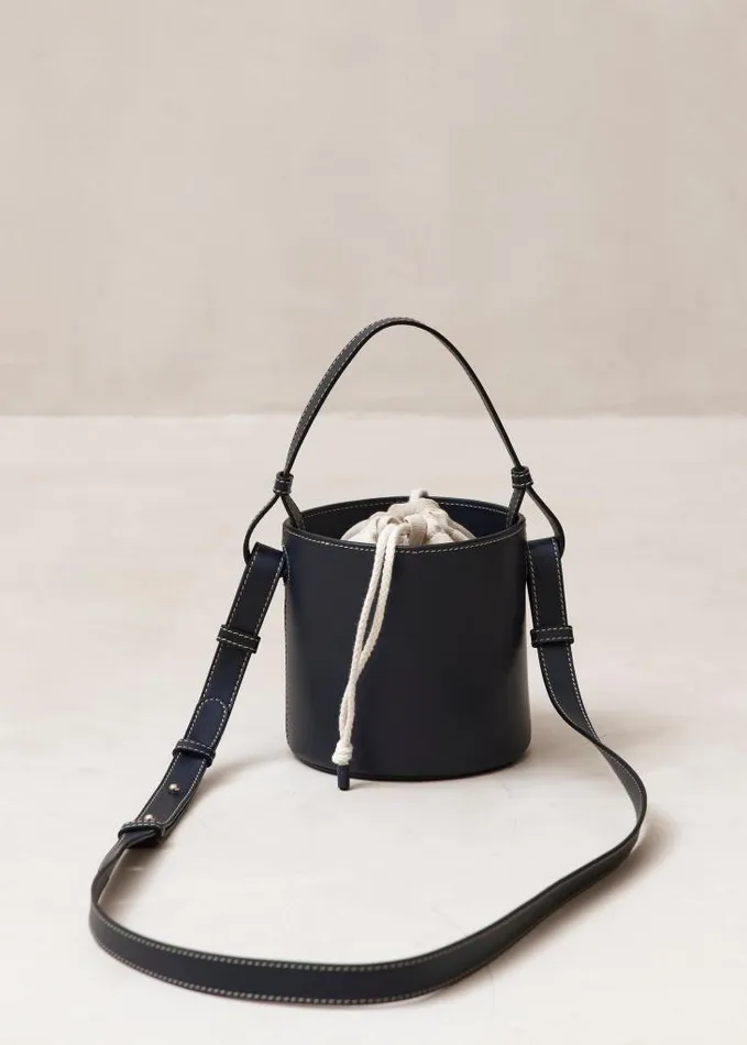 ALOHAS Bags Women The U 8211 Blue Leather Handbag