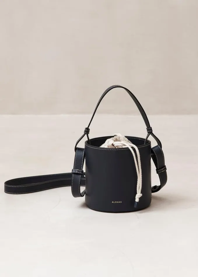 ALOHAS Bags Women The U 8211 Blue Leather Handbag
