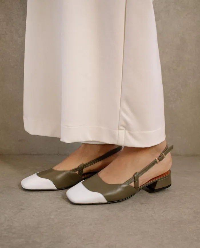 ALOHAS Ballet Flats Women Noah 8211 Green Leather Ballet Flats
