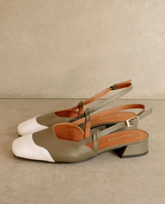ALOHAS Ballet Flats Women Noah 8211 Green Leather Ballet Flats