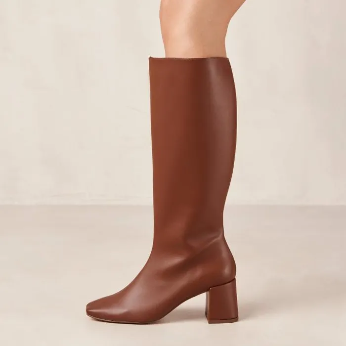 ALOHAS Boots Women Chalk 8211 Brown Vegan Leather Boots
