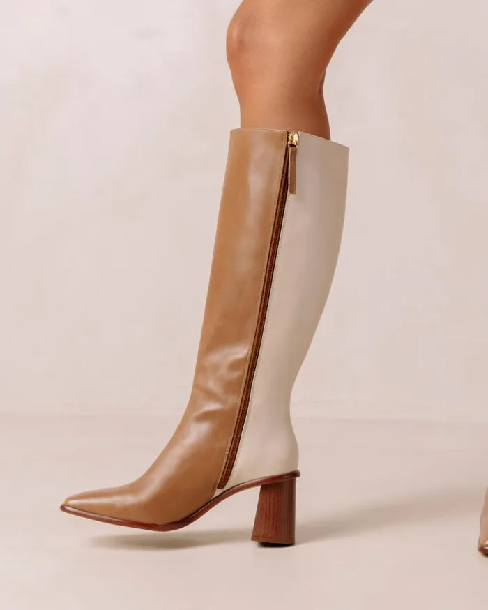 ALOHAS Boots Women East Camel Cream