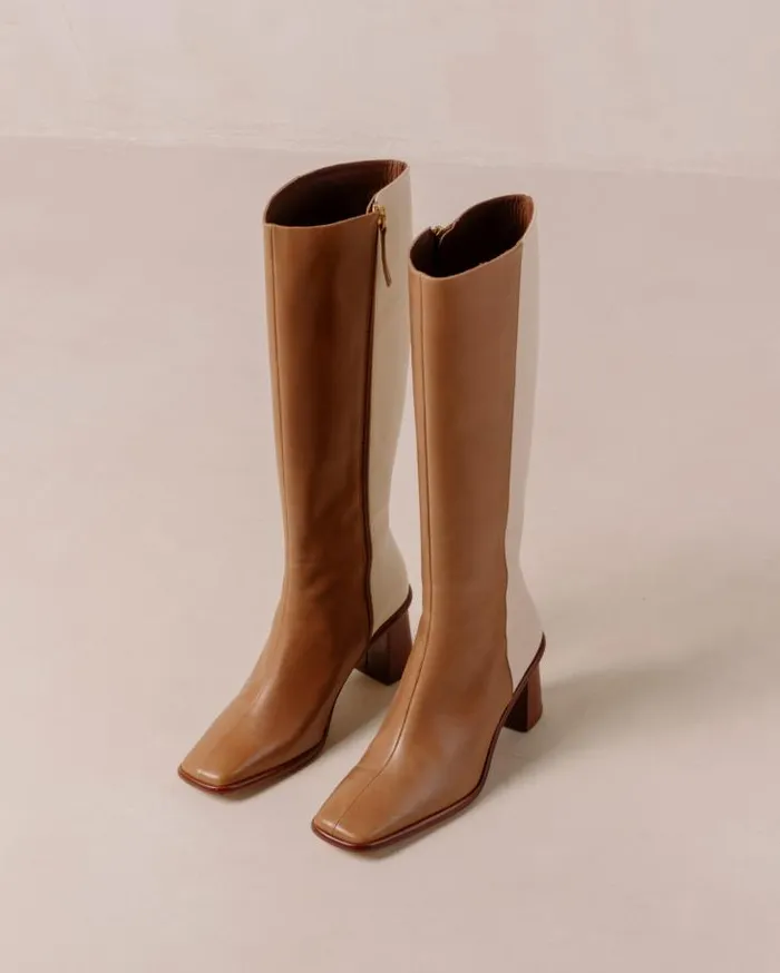 ALOHAS Boots Women East Camel Cream