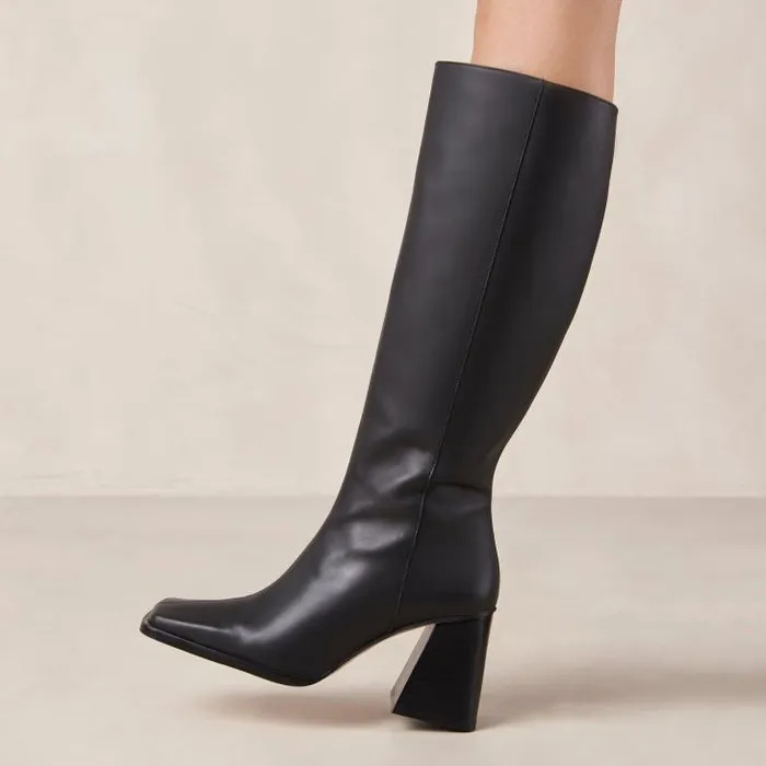 ALOHAS Boots Women North 8211 Black Leather Boots
