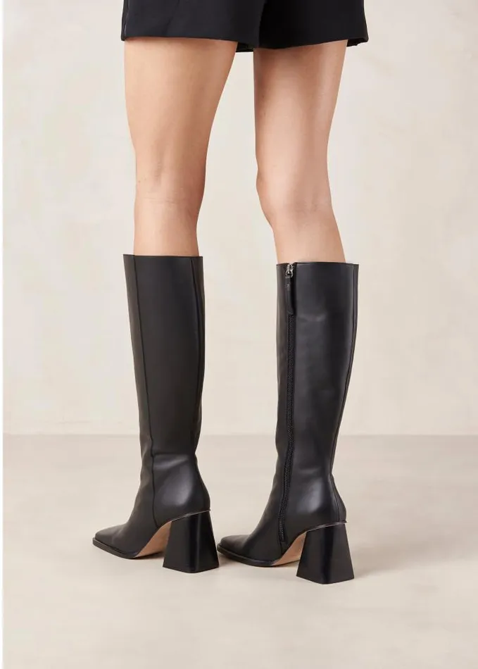 ALOHAS Boots Women North 8211 Black Leather Boots