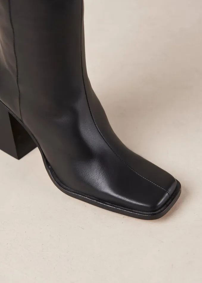 ALOHAS Boots Women North 8211 Black Leather Boots