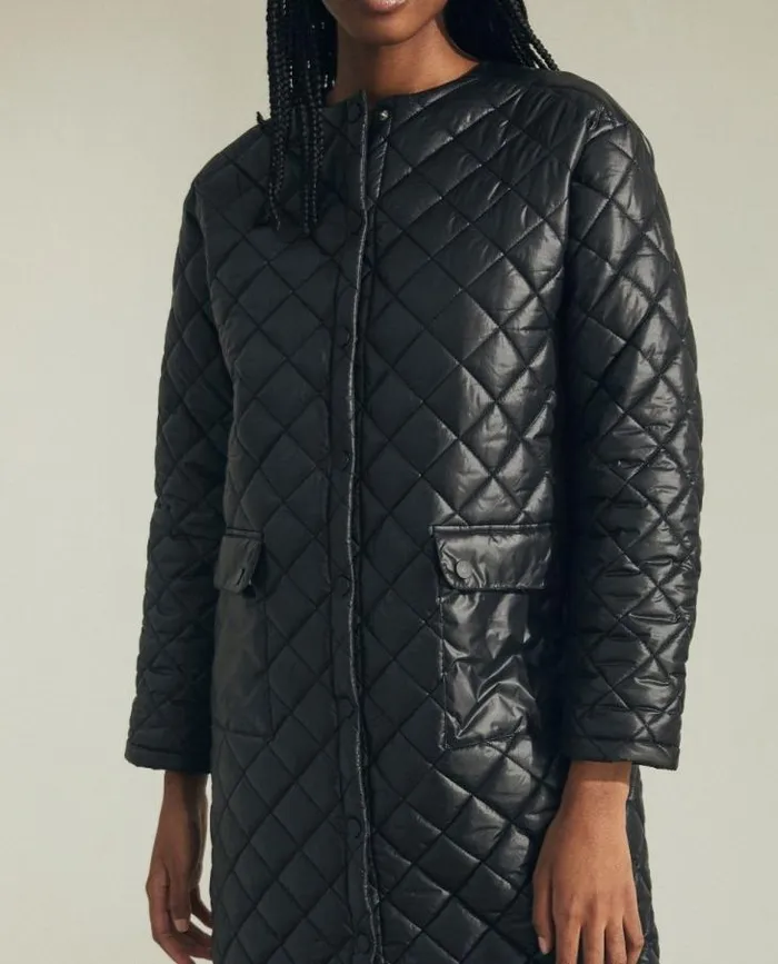 ALOHAS Coats Women Catnap 8211 Black Padded Jacket