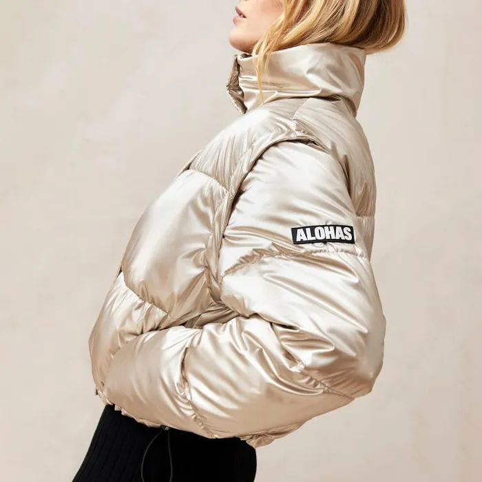ALOHAS Coats Women Chicago 8211 Gold Padded Jacket