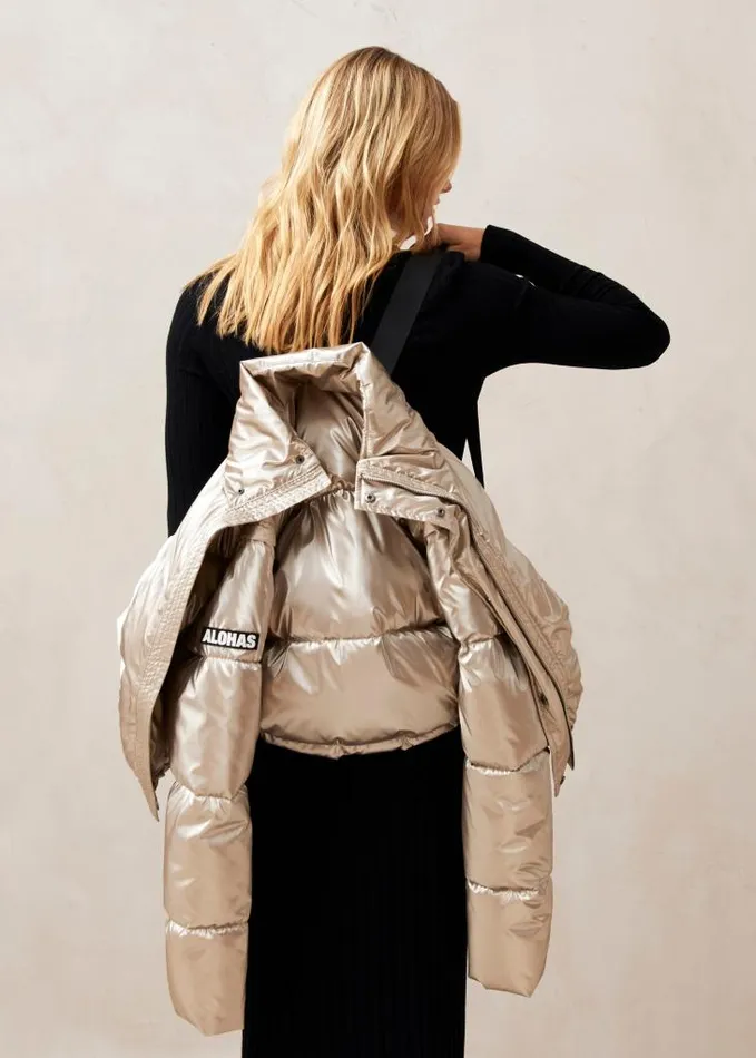 ALOHAS Coats Women Chicago 8211 Gold Padded Jacket