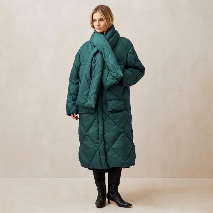 ALOHAS Coats Women Colorado 8211 Green Padded Coat