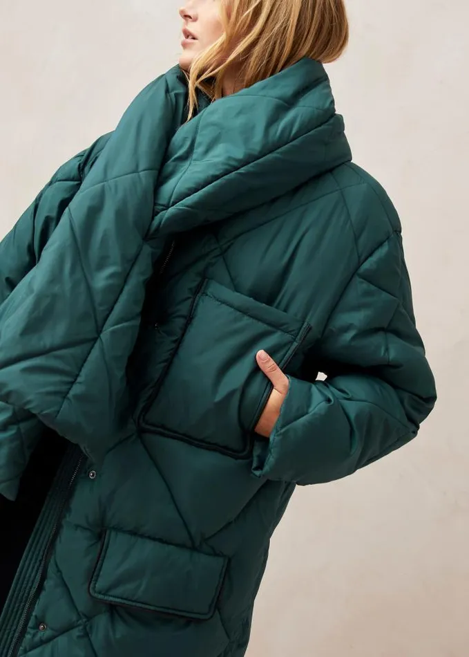 ALOHAS Coats Women Colorado 8211 Green Padded Coat