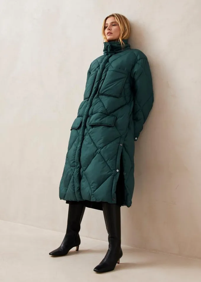 ALOHAS Coats Women Colorado 8211 Green Padded Coat