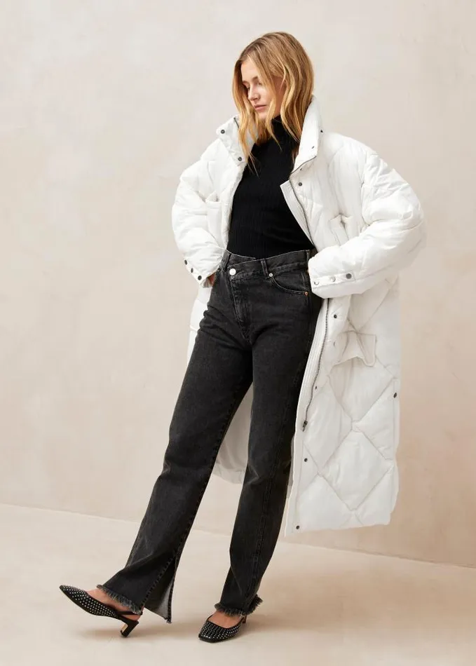 ALOHAS Coats Women Colorado 8211 White Padded Coat