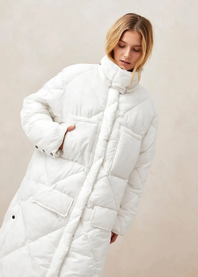 ALOHAS Coats Women Colorado 8211 White Padded Coat