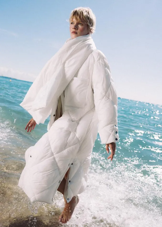 ALOHAS Coats Women Colorado 8211 White Padded Coat