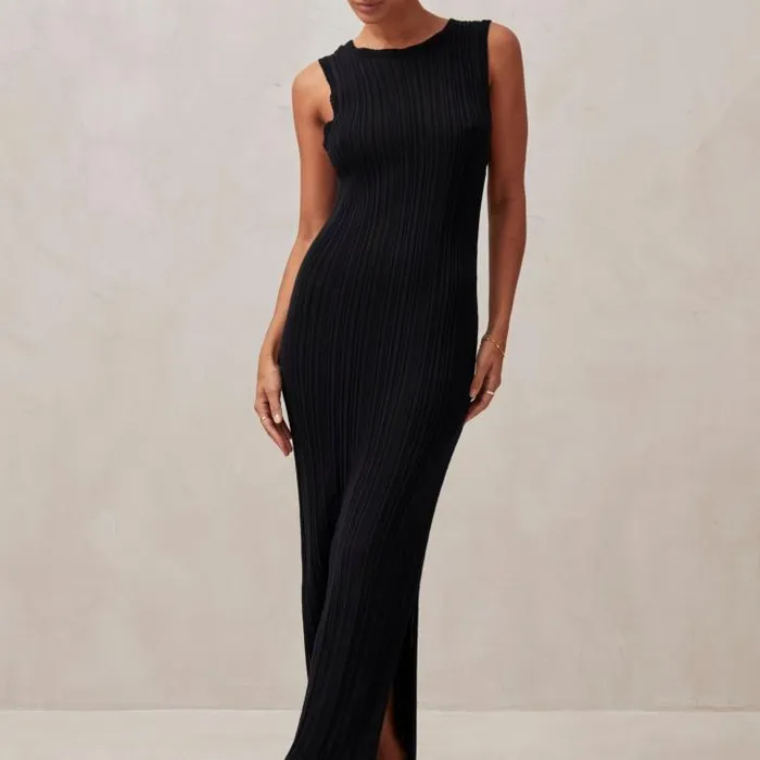 ALOHAS Dresses Women Breezy 8211 Black Knit Dress