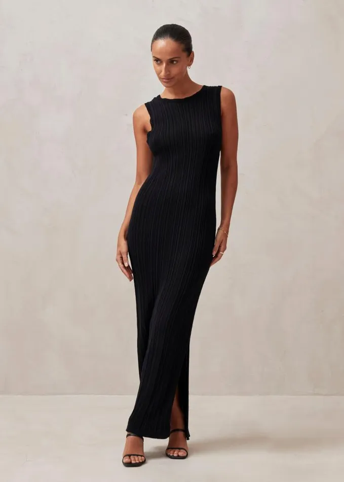 ALOHAS Dresses Women Breezy 8211 Black Knit Dress