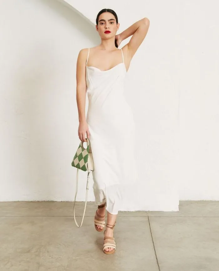 ALOHAS Dresses Women Cruising 8211 White Cotton Dress