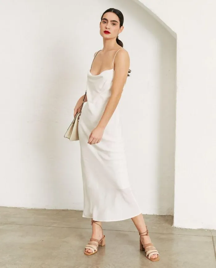 ALOHAS Dresses Women Cruising 8211 White Cotton Dress